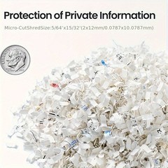LOCKSWORTH 200-sheets Heavy Duty Micro-Cut Paper Shredder 8.5 Gallon Capacity