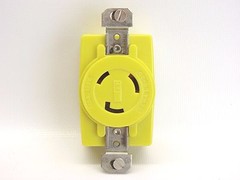 Bryant 70520-FRCR Corrosion Resistant 2P/3W 125V 20A Locking Receptacle L5-20R