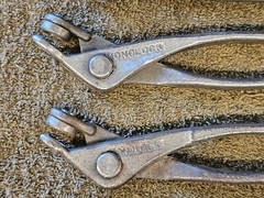 3 ATS Monolock Cleco Pliers Aviation Tool Sheet Metal Aircraft 7″ Fastener Lot