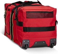 LINE2design Wheeled Firefighter Jumbo turnout Gear Bag with Maltese Logo – Red