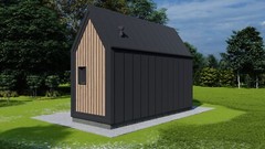 273 sg.ft СANDLE HOUSE KIT #PW-23 PREFAB DIY PLYWOOD BUILDING CABIN HOME MODULAR