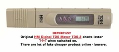 HM Digital TDS-3 Meter, 0-9990 ppm Water Purity Quality TDS Tester TDS3 NEW