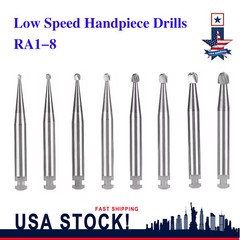 Dental Round Carbide Bur for Slow Speed Latch Type Handpiece RA 1 – RA 8 Burs