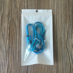 Seal White Clear Plastic Bags Resealable Hang Hole Pouch For Accessory