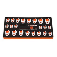 VEVOR Crowfoot Wrench Set 3/8″ Drive 24-Piece Crows Foot Wrench Set SAE Metric