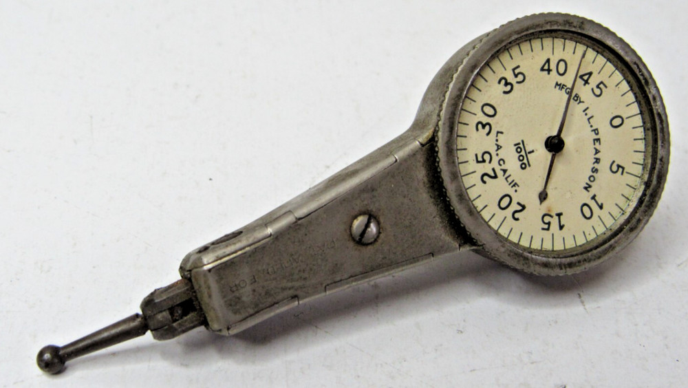 Rare Vintage Pearson Dial Test Indicator L.A. California Machinist Tool #PP3