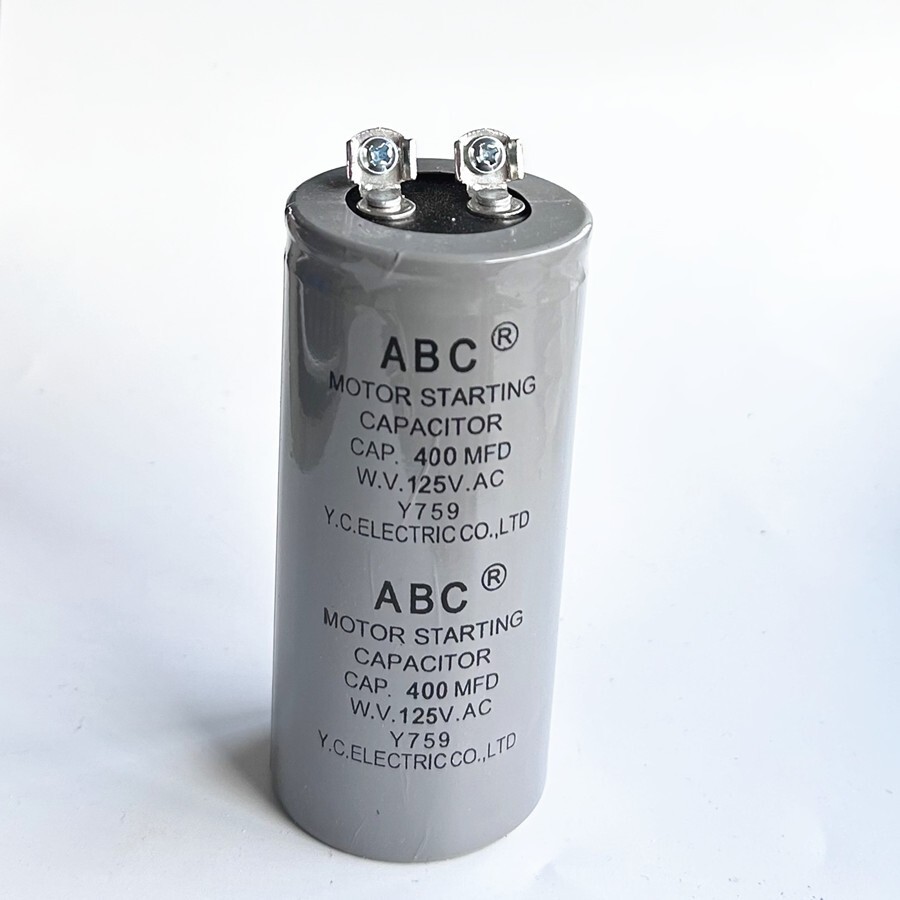 New 400mfd 400UF 125VAC ABC CD60 Motor Start Capacitor HVAC 125V