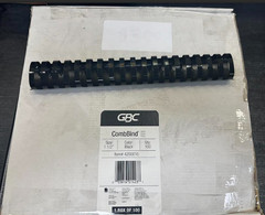 GBC Connect CombBind 4200010 Binding Spine 1.5″ 320 Sheet Black 100 CT.