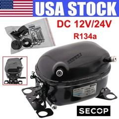 DC 12V/24V SECOP BD1.4F Car Refrigeration Compressor R134a Fridge Freezer Marine