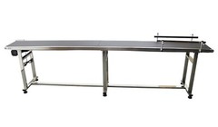 110V Industrial PVC Belt Conveyor for Industrial Transport System 118”x7.8″