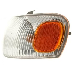 2pc Clear/Amber Corner Light Lens w/Bulb/Socket for Toyota Corolla