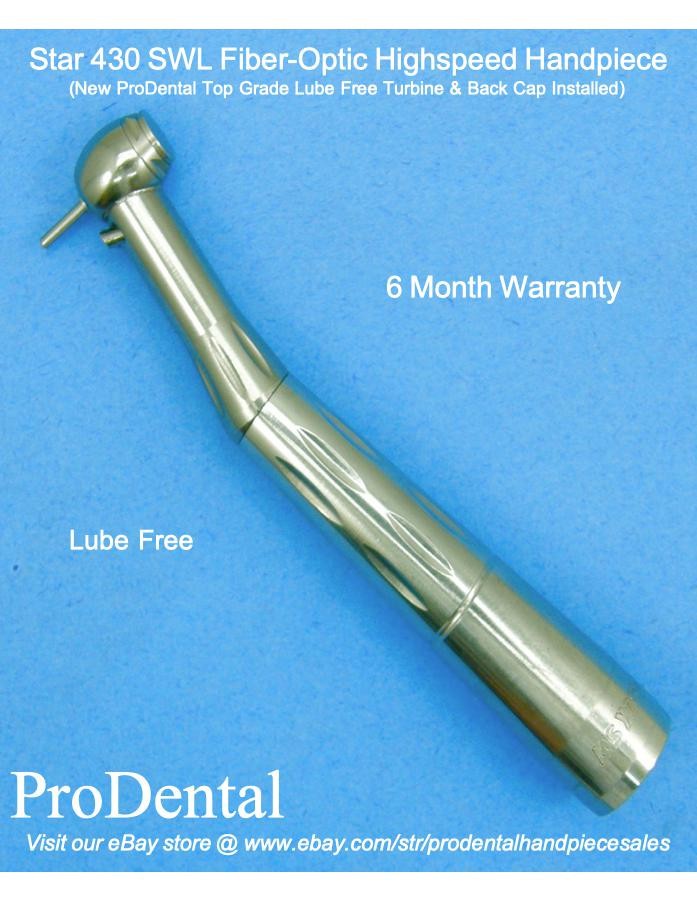 Star 430 SWL Lube Free Fiber-Optic Dental Highspeed Handpiece – ProDental