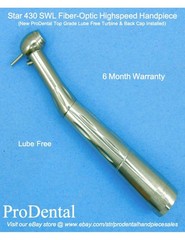 Star 430 SWL Lube Free Fiber-Optic Dental Highspeed Handpiece – ProDental
