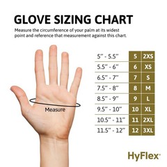 Industrial Gloves 11-600 Palm Coating Size 7 Black 12 Pairs
