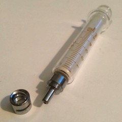 5 mL 10 ml 20 mL 50 mL GLASS SYRINGE LUER LOCK TIP / SLIP TIP DISPENSER NEW USA