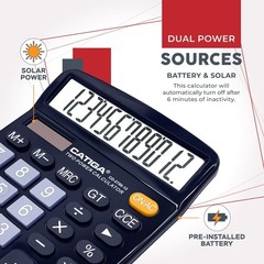 Compact 4-Function Calculator with Big Buttons & LCD – School or Office Use