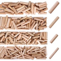 100Pcs Wooden Dowel Pins Kit 5/16″ x 3-5/32 Inch Small Fluted Wood Dowels Peg…