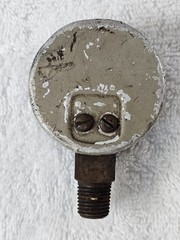 Vintage USG Pressure Gauge 100 PSI Steel Case Industrial Steam Air Gas 12108-1