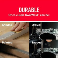 J-B Weld 8276 KwikWeld Quick Setting Steel Reinforced Epoxy – Dark Grey 2 oz