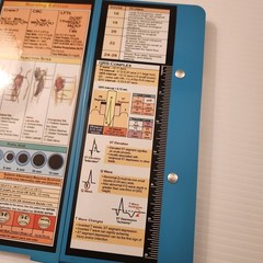 Nursing Clipboard Foldable Nursing Edition Cheat Charts Teal
