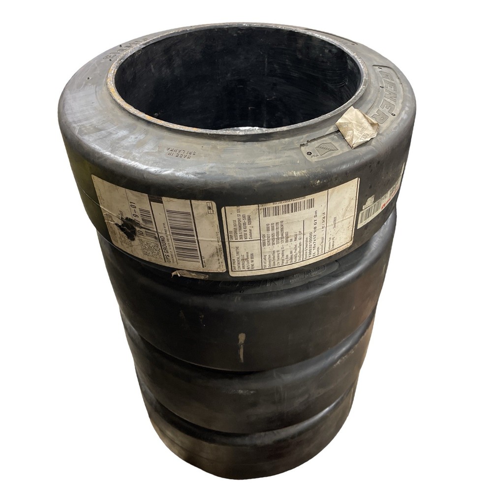 General Press On Smooth Forklift Tires 18x7x12 1/8