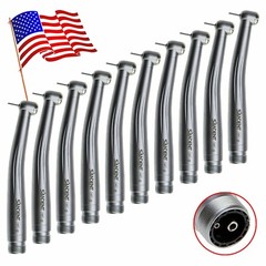 10 PCS NSK Pana Max Style Dental High Speed Turbine Handpiece Push Button 2Holes