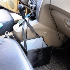 Foldable Car Trash Bin, Oxford Cloth Hanging Garbage Bag Organizer Size: Large