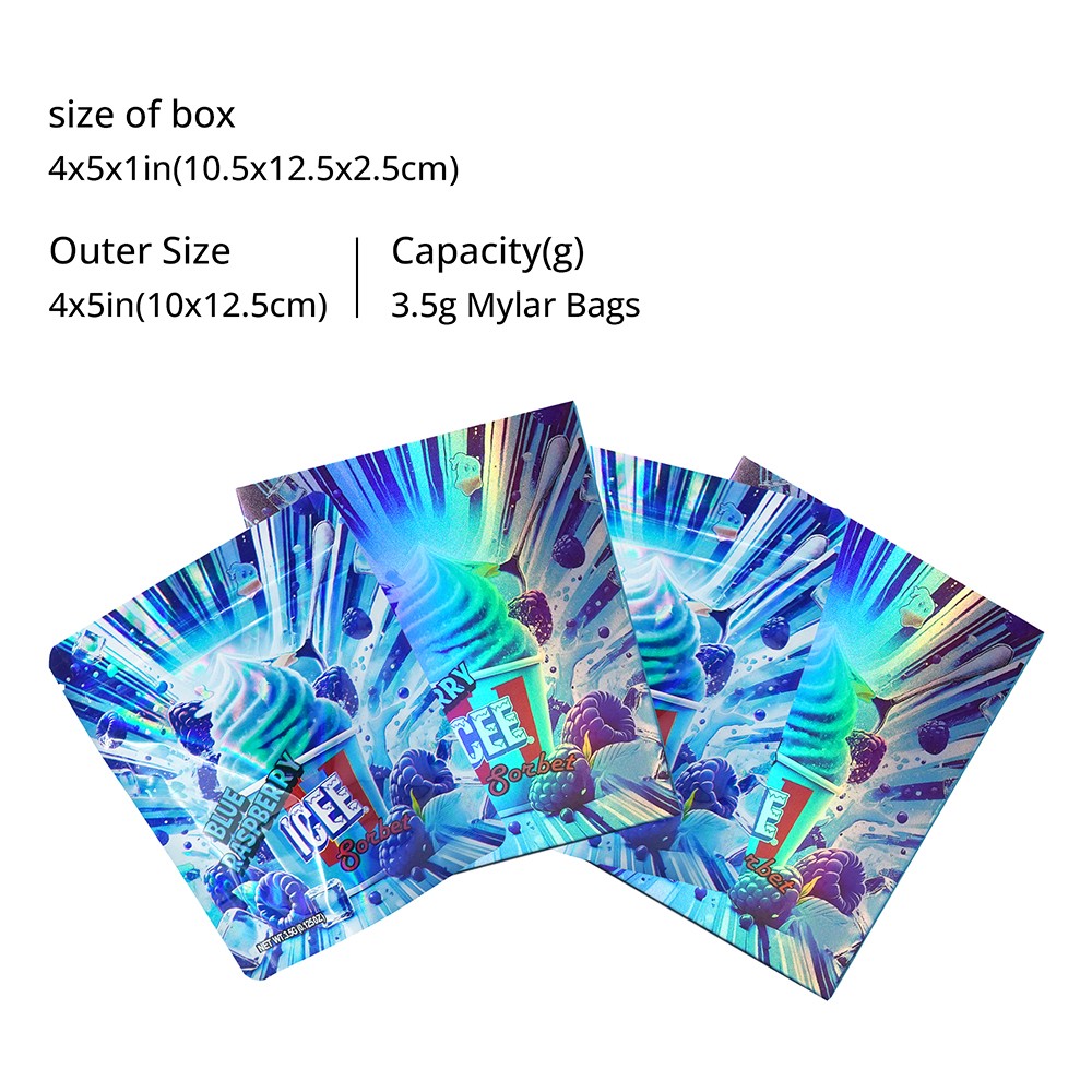25Sets 3.5g Portion Pouch | Smell-Resistant Foil Bag | Thick Mylar Style