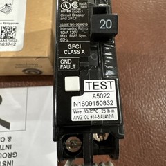 Siemens QF120A Ground Fault Circuit Interrupter Breaker 20 Amp 1 Pole 120V 1P 20