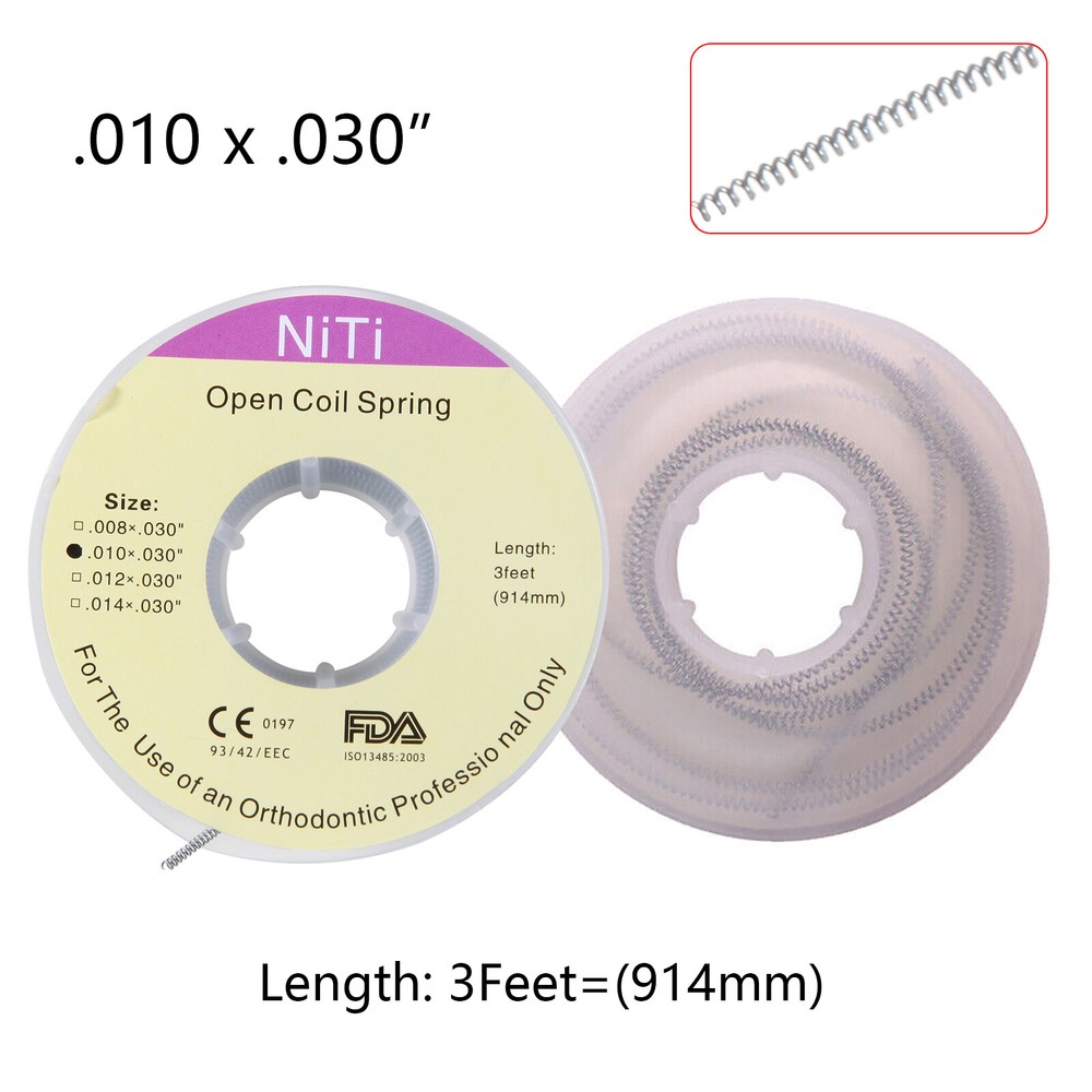 1 Roll Dental Orthodontic Niti Open Coil Spring Spool Dia.010 *030 ” inch