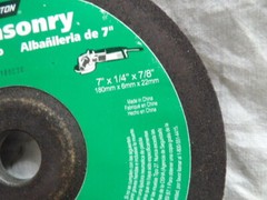 Norton 7″X1/4″X7/8″ Masonry Grinding Wheel 8600 Max rpm (Qty of 5)
