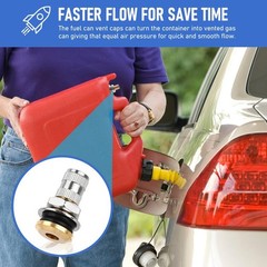 Gas Can Vent Caps | 6 Pack Fuel Gas Tank Vent Caps | Metal Gas Can Replacemen…