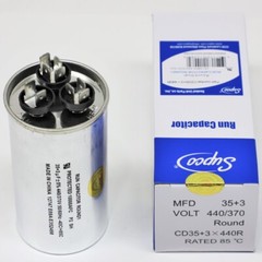 Supco CD35+3X440R HVAC Motor Round Dual Run Capacitor 35 + 3 MFD 440 Volts