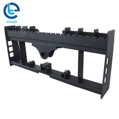 4000lb For Kubota Skid Steer Pallet Fork Frame W/ Receiver Hitch & Spear Sleeves