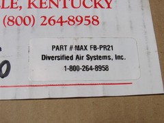 Lot of 3 Diversified Air Systems FB-PR21 Spray Booth Intake Tacky Filter New