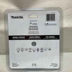 Makita General Purpose Turbo Diamond Saw Blade 7″ B-69727- Free Shipping
