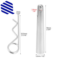 Conical Coupler Pins wi R-Clip for Stage Lights Truss 30 Sets Carbon Steel Hitch