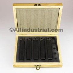 3/4″ 5 Pc Indexable Carbide Insert Turning Tool Bit Lathe Set C6 Chipbreaker