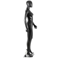 70″Female Mannequin Full Body Realistic Display Head Turns Dress Form Base Black