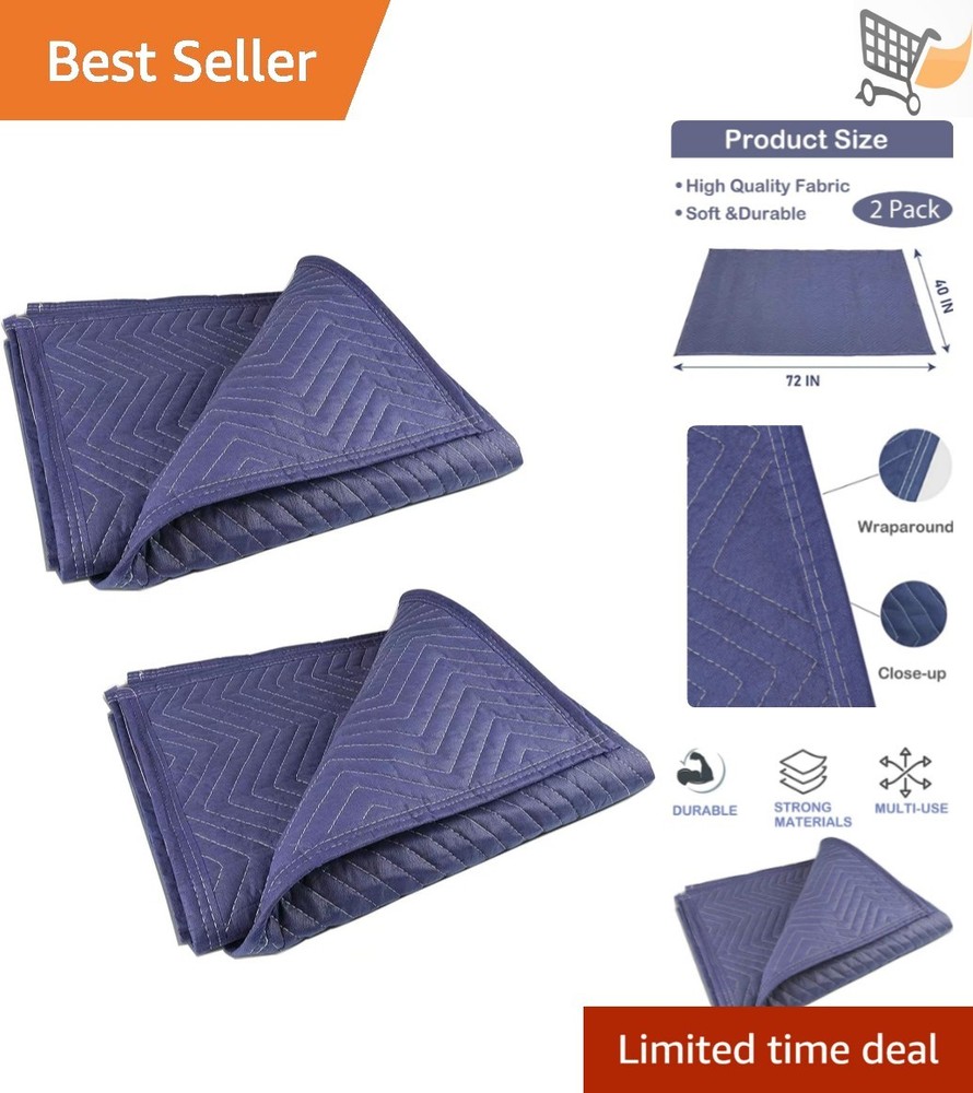 Moving Blankets Heavy Duty 40×72 Packing Quilted Furniture Wraps for Shipping
