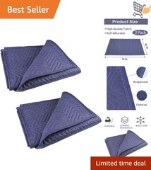 Moving Blankets Heavy Duty 40×72 Packing Quilted Furniture Wraps for Shipping