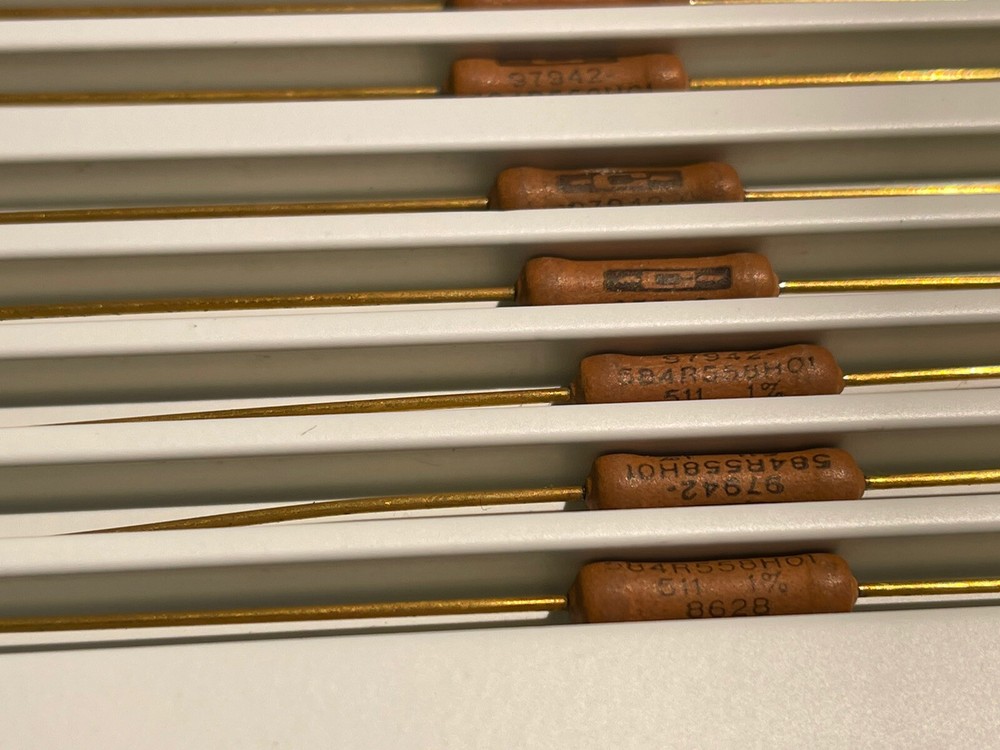 CADDOCK RESISTOR 511 Ohm 1% Gold Plated (10 Pcs In Box)vintage