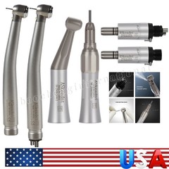 Dental Kit de pieza de mano turbina fibra óptico LED de alta y baja velocidad