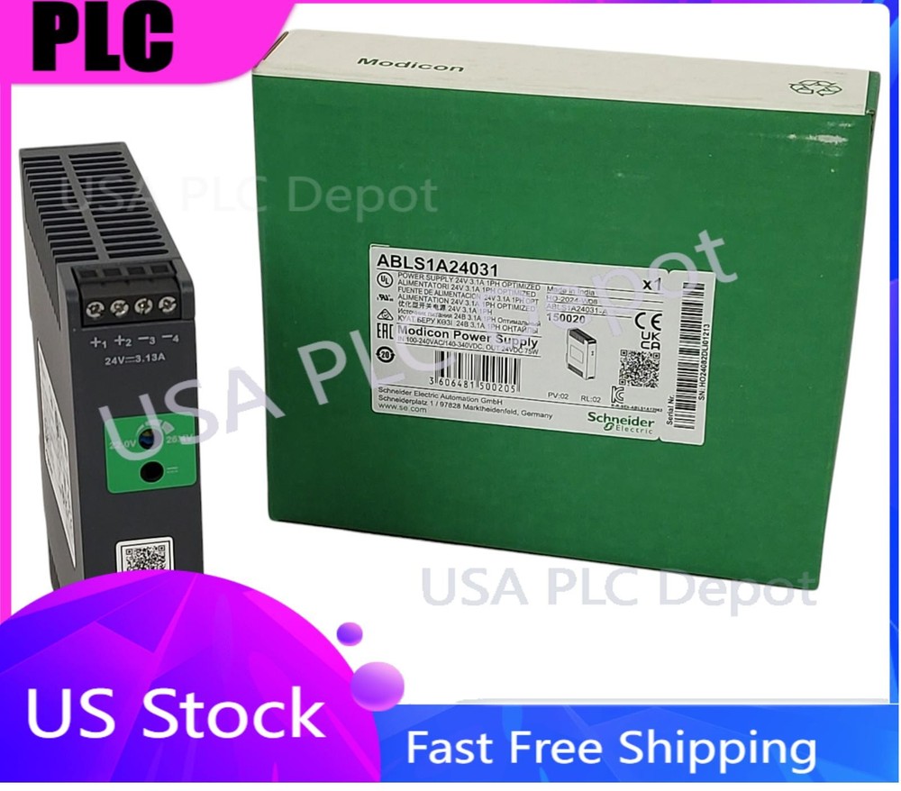 Schneider ABLS1A24031 Regulated Power Supply 100-240V AC, 24V 3.1 A Single Phase