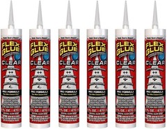 Flex Glue Clear Strong Waterproof Adhesive 9oz Cartridge 6 Pack NEW