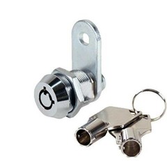 FJM Security 2400AS-KA Tubular Cam Lock with 5/8″ Cylinder and Chrome Finish,