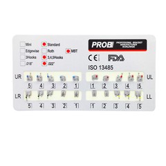 PROB Metal Bracket Dental Orthodontic Mini / Standard Roth/MBT 345/ 3Hooks.022″