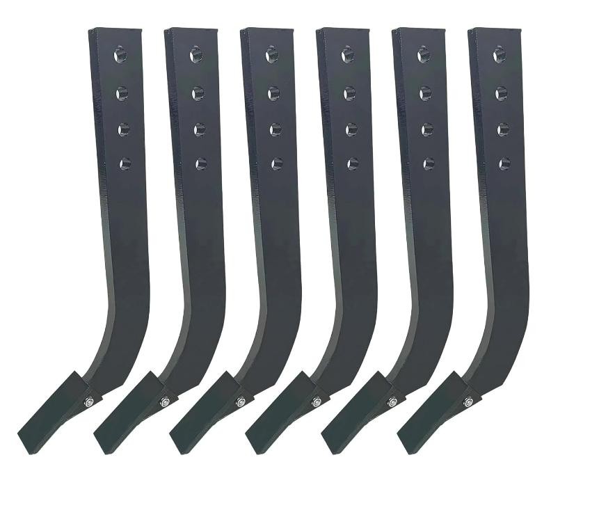 6PCS Box Blade 18” Ripper Shank 3 Hole Box Scraper Shank with 4 Holes Plowing