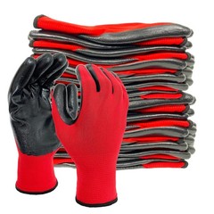 Nitrile Coated Work Gloves Oil Resistant Grip for Automotive Gardening