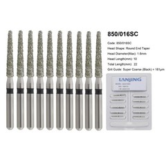Zirconia Cutting Burs Dental Diamond Bur Football Pear Round End Taper Barrel FG